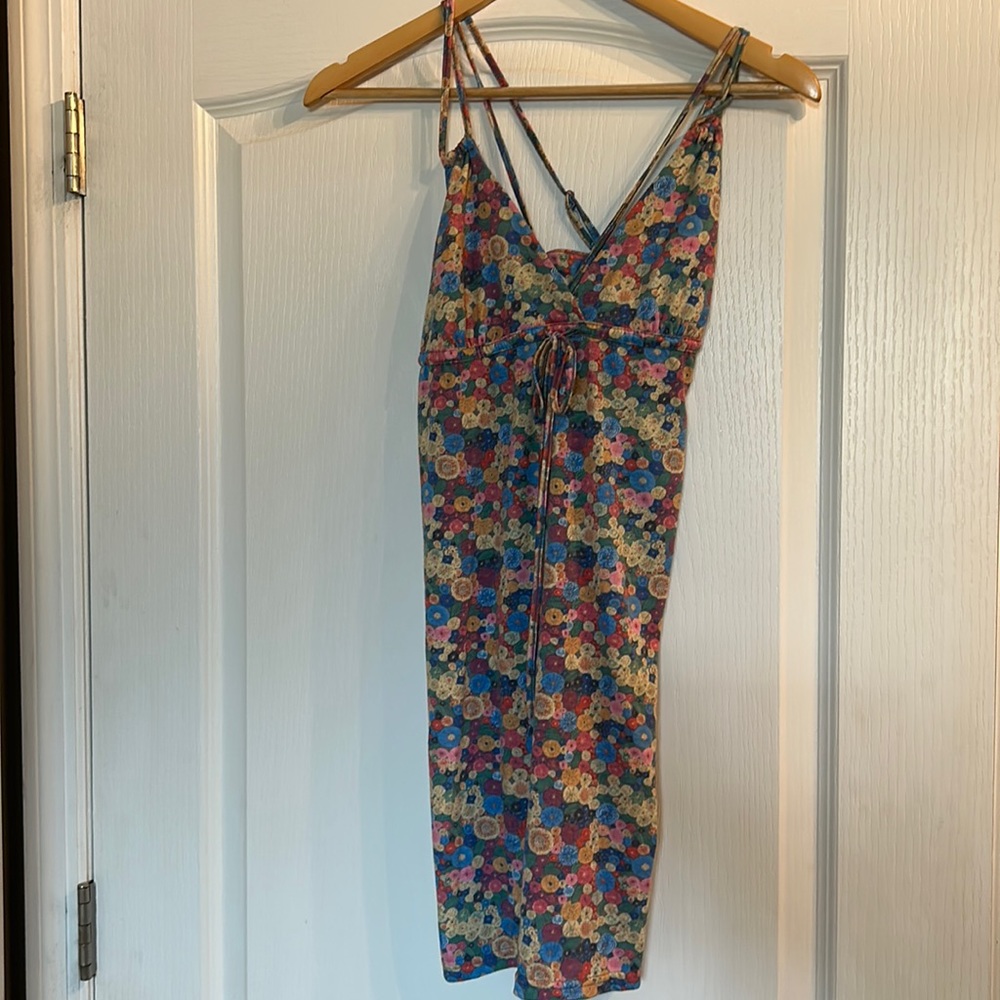 Quicksilver flowered dress/coverup